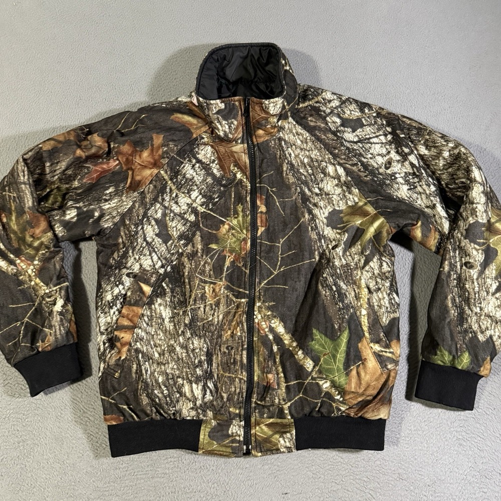 Vintage Russell Outdoors Men Camouflage Hunting Jacket Medium Mossy Oak Camo